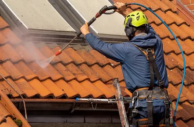 Démoussage et hydrofuge de toiture à Linthes